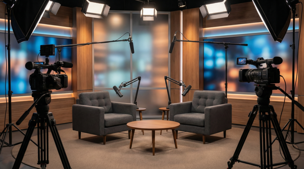 Studio for Interviews & Talk Shows